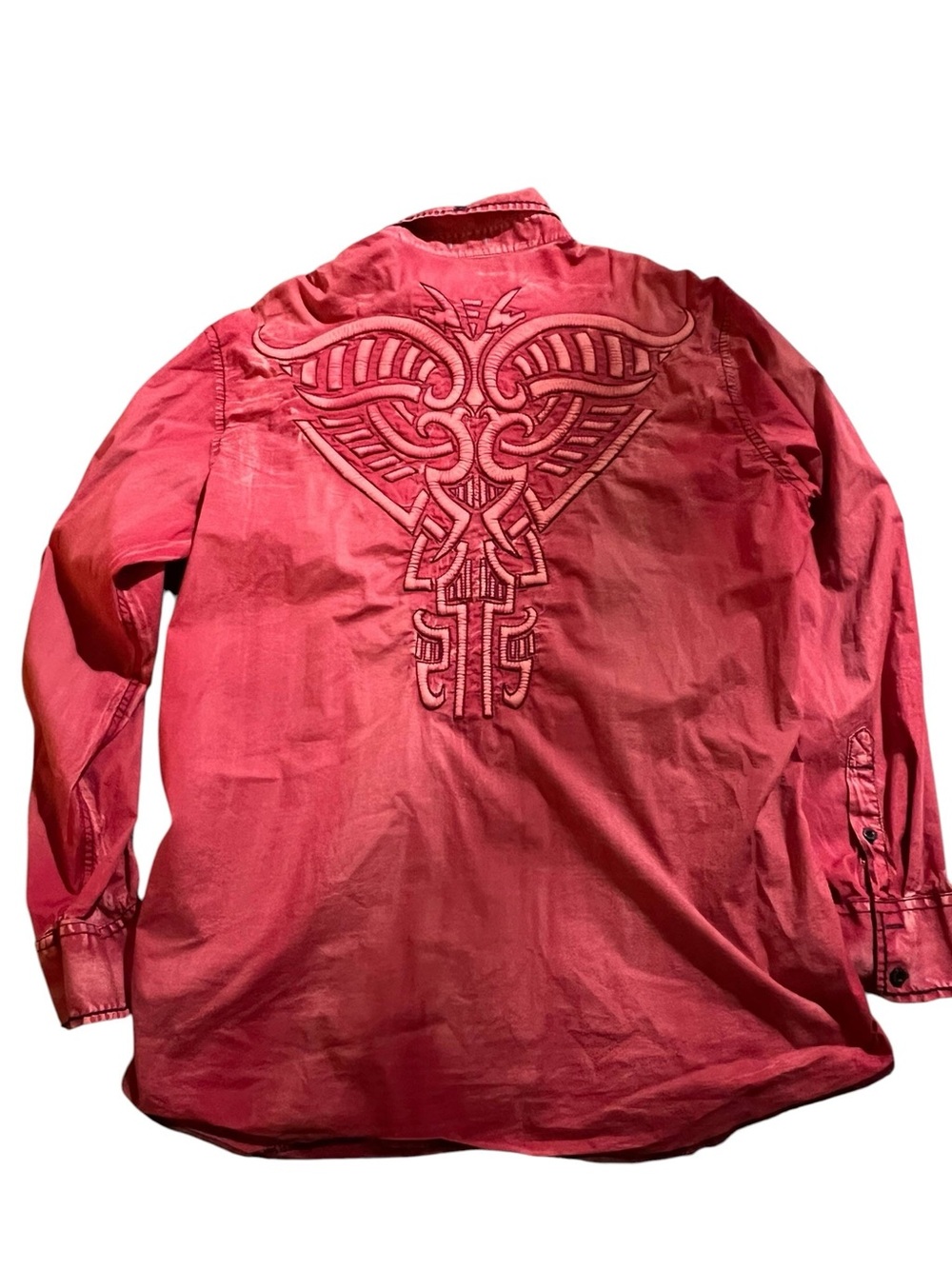 Y2K Roar Embroidered
Tribal Long Sleeve Shirt XXL Size (191) - Picture 2 of 3